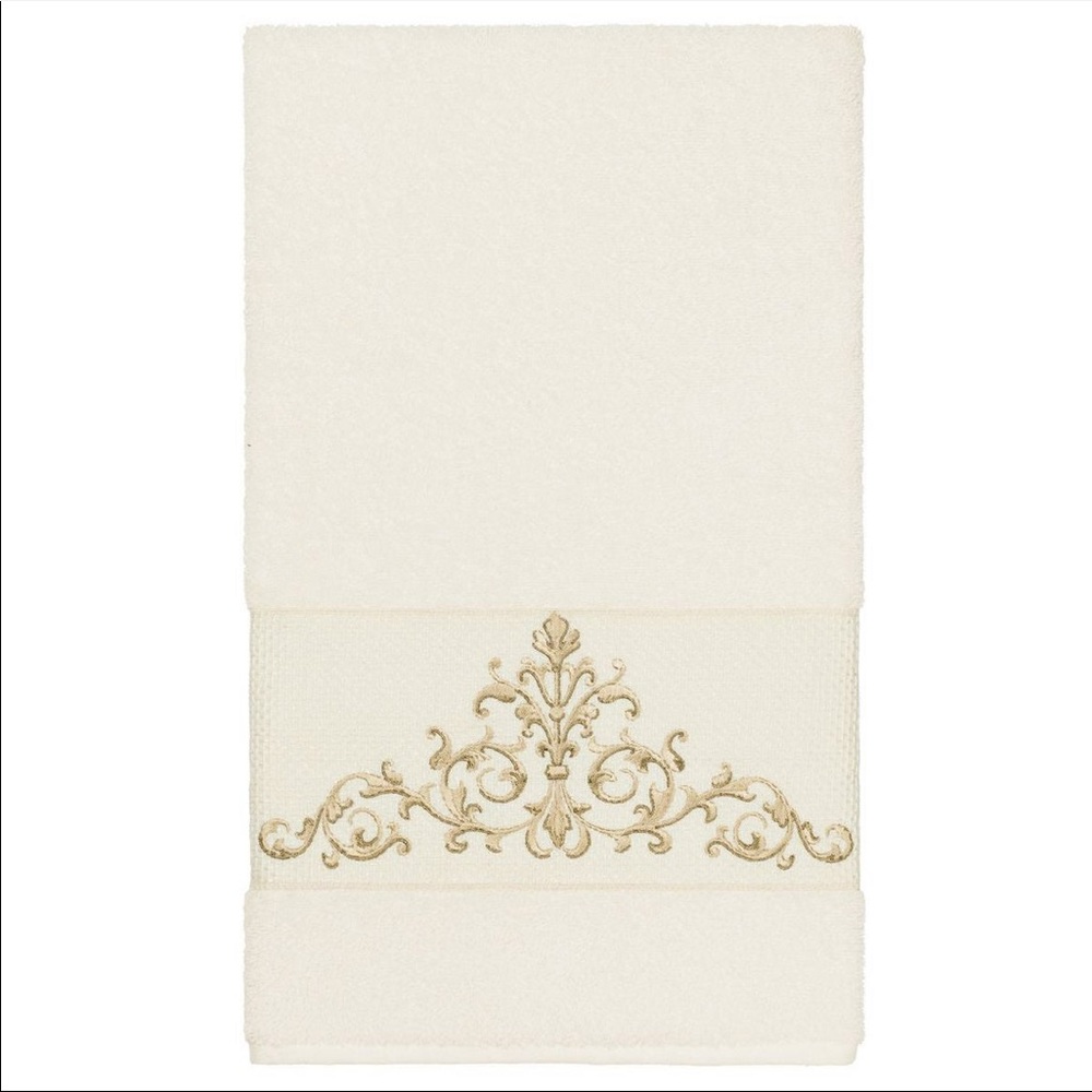 Turkish Embellished Luxury Towels Set of 2 by Linum Home